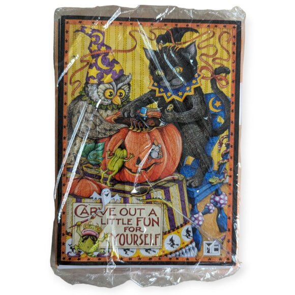 NWT Mary Englebreit Halloween Cards & Envelopes 10 Count - Picture 1 of 3